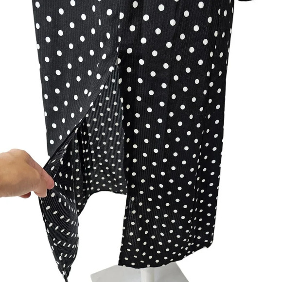 Lulu's Womens Charmed & Classy  Polka Dot Midi Dress Size Small - Picture 4 of 7
